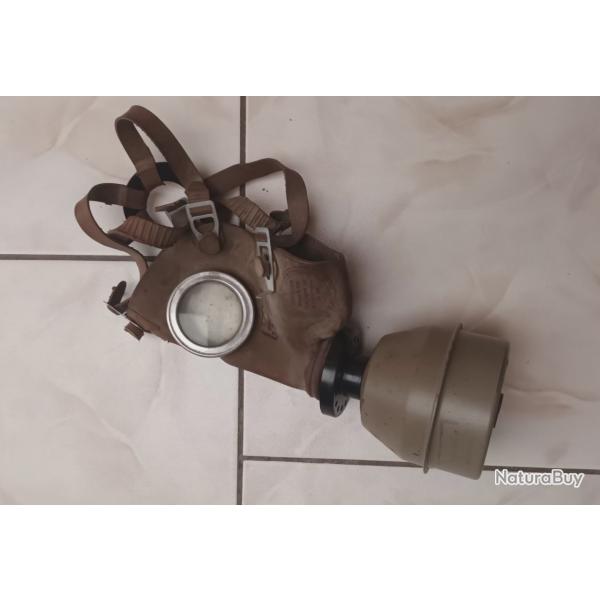 Ensemble complet de masque  gaz Belgique Seconde Guerre mondiale type L. 702