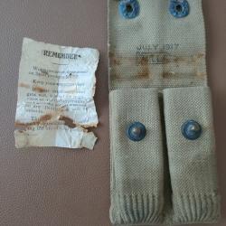 Pochette porte chargeurs MILLS pour colt 1911 cal 45 WW1 datée 1917