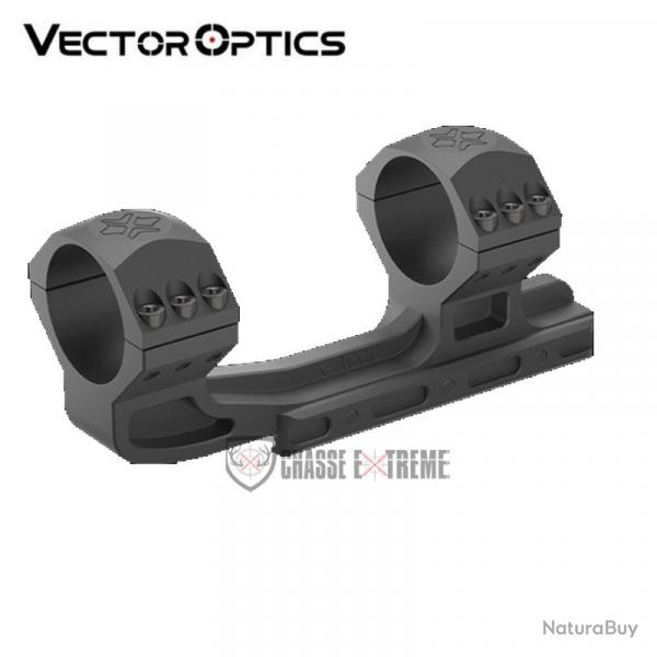 Montage Monobloc VECTOR Optics X-Accu Cantilever 34mm Haut Picatinny Noir