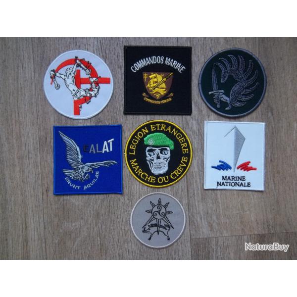 lot écussons militaire légion parachutiste commando insignes