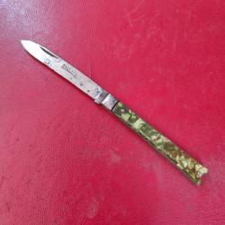Vieux couteau canif 109 Queue de poisson nacré vert