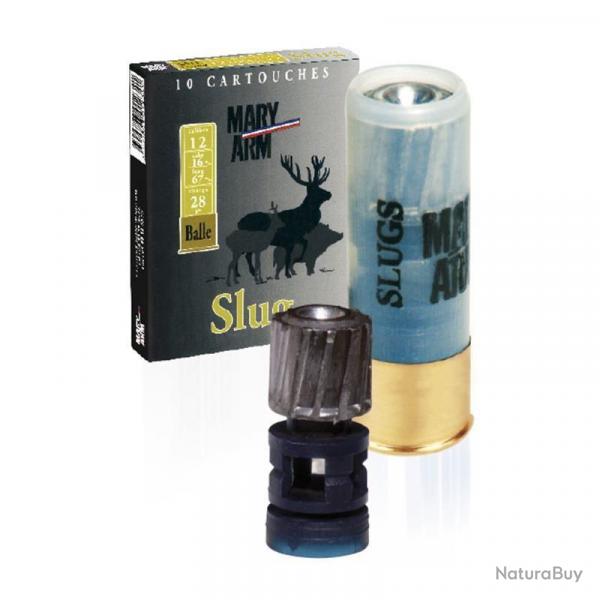 CARTOUCHE mary arm SLUG SUBSONIQUE calibre 12/67 28g x10