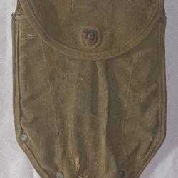 Porte pelle pliante US 43 vert OD 2ème type WW2