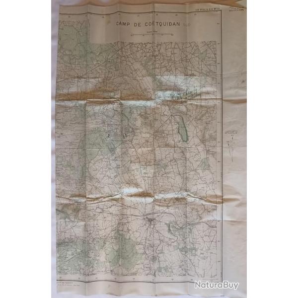 Carte type IGN Camp de COETQUIDAN WW2