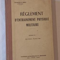 Livre d'entrainement Physique Militaire 1960
