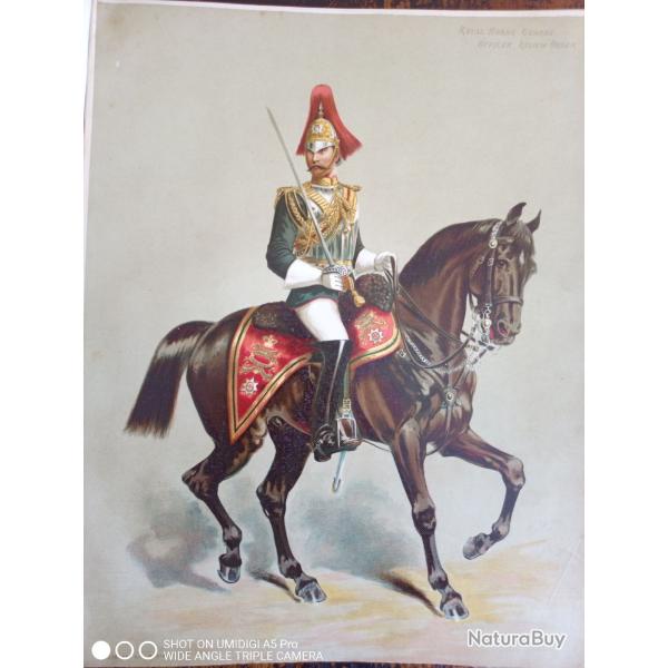 45 chromolithographies - tudes de types militaires - ca 1888 A. Legras diteur - 39,5 x 27 cm