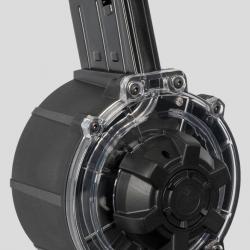 Chargeur tambour 20 coups pour fusil type AR12, cal 12