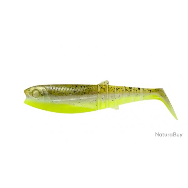 Leurre Souple Savage Gear Cannibal Shad - 12.5Cm - Par 4 Green pearl yellow