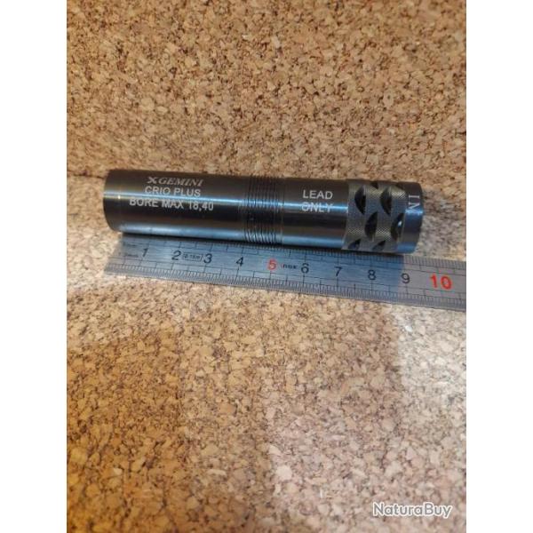 2 Chokes Gemini  CRIO PLUS PORTED + 20 mm CAL.12   lisse + 1/2