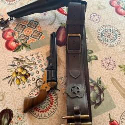 Colt 1861+ étui slim jim et ceinturon mauvais état pour le tir