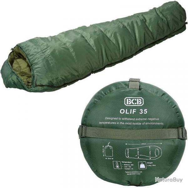 Sac de couchage BCB Olif 35 vert olive armée
