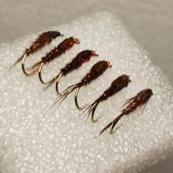 6 Nymphes PHEASANT TAIL