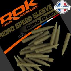 Anti Tangle ROK Micro Speed Sleeve Camo Green (par 20)