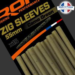 Anti Tangle ROK Zig Sleeve Camo Green (par 15)