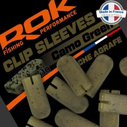 Cache Agrafe ROK Clip Sleeve Camo Green (par 10)