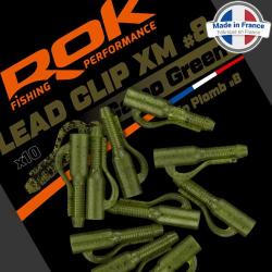 Clip Plomb ROK Lead Clip XM Camo Green (par 10)