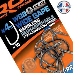 Hameçon ROK WGR-RR Wide Gape Resharpenable Reinforced Sans Ardillon (par 10) n° 6