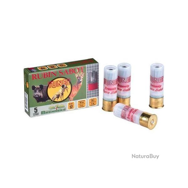 CARTOUCHES TUNET BRENNEKE Rubin sabot calibre 12/70 28g x5