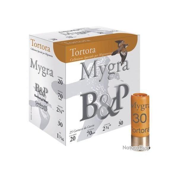 CARTOUCHE B&P tortora mygra calibre 20/70 n7-1/2 30g x25