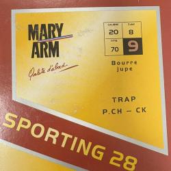 CARTOUCHES MARY ARM SPORTING 28 calibre 20/70 28g n°9 x25