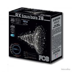 CARTOUCHES FOB RX SOUS BOIS calibre 20/70 n°7/9 28g bourre bior x 25