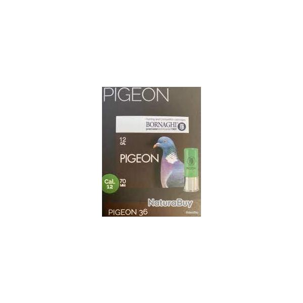 Cartouches Bornaghi Pigeon 36g Cal 12 70 Plombs au choix