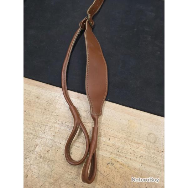 Bretelle sangle fusil  lasso cacarabine cuir