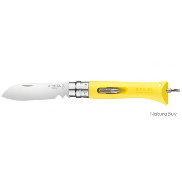 Couteau Opinel N09 Bricolage jaune