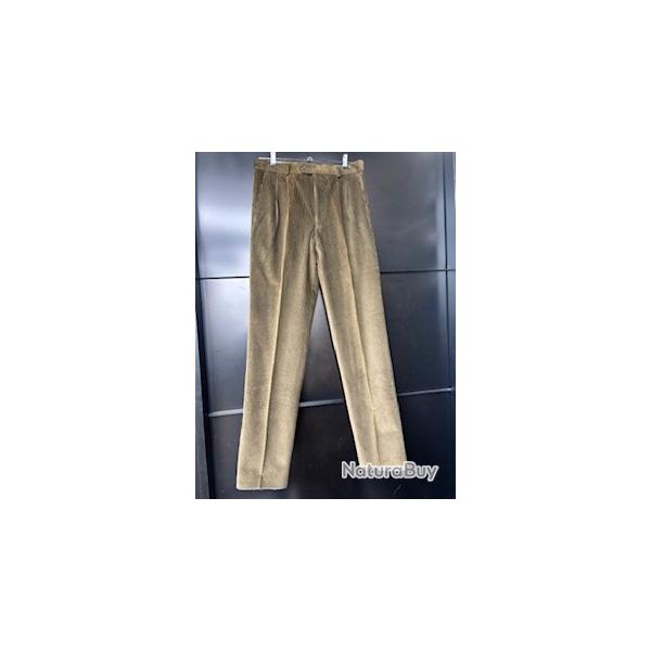 magnifique pantalon ROYA taille 42 vert en coton valeur neuf 70 enchere destockage chasse