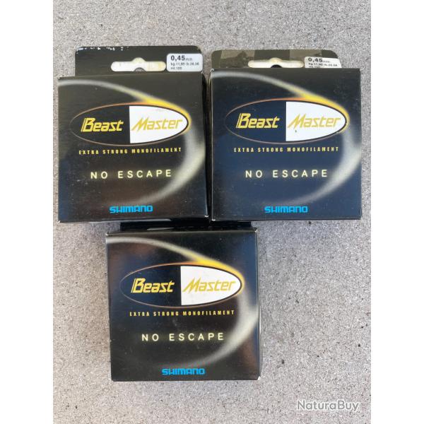 3 BOBINES FIL DE PECHE SHIMANO 0,45 mm  11,90 kg