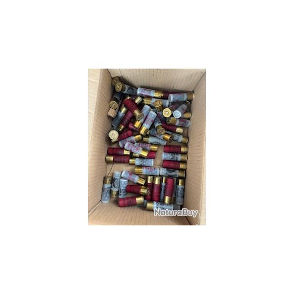 Lot vrac 60 cartouches cal 12 chevrotines aux encheres coup de folie armurerie