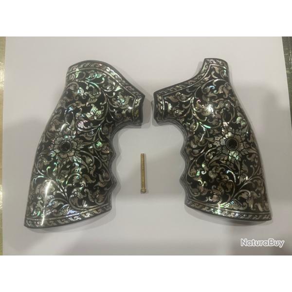 Plaquettes nacre et bois pour S&W