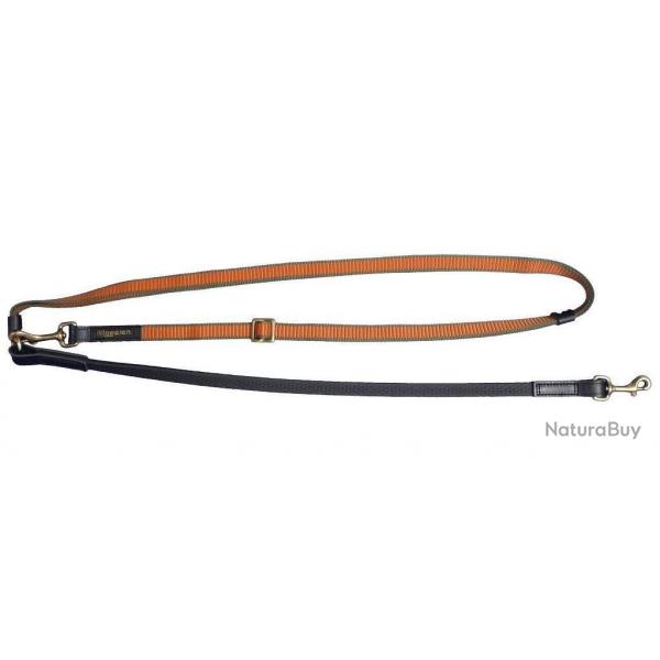 Laisse chien NIGGELOH bandoulière grip orange