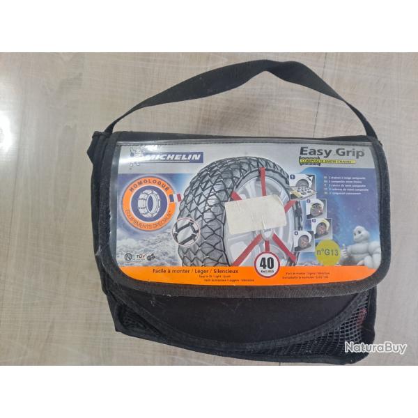 Chane  neige synthtique easy grip g13 comme neuf 165/70 14 et 185/60 14 pour kangoo