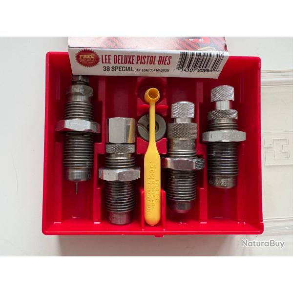 Jeu d'outils carbure Lee pour 38 spcial / 357 Magnum avec Factory Crimp