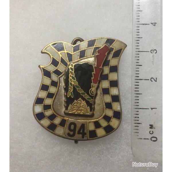 FRANCE INFANTERIE - Insigne 94 R.I.Rgiment d?Infanterie ?lisse, devise Royale Bavire 1709?
