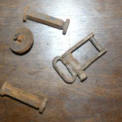 un disque de crosse mauser et 2 renforts