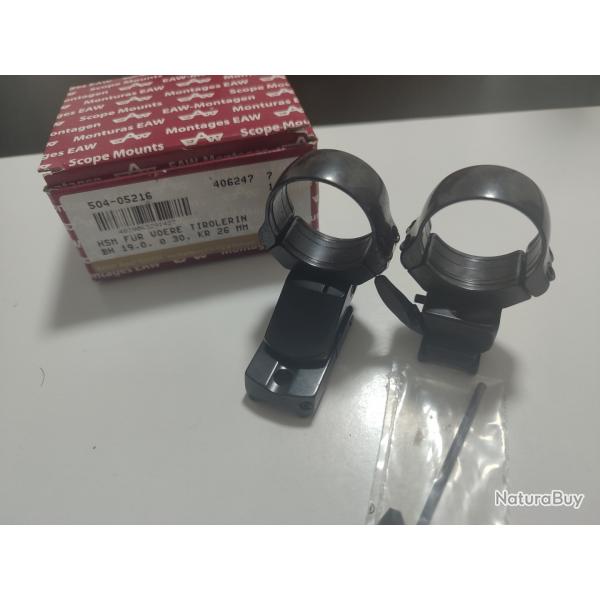 Montage pivotant EAW colliers Ø30 Voere