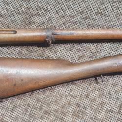 ensemble crosse + fut + garniture de carabine scolaire type LEBEL