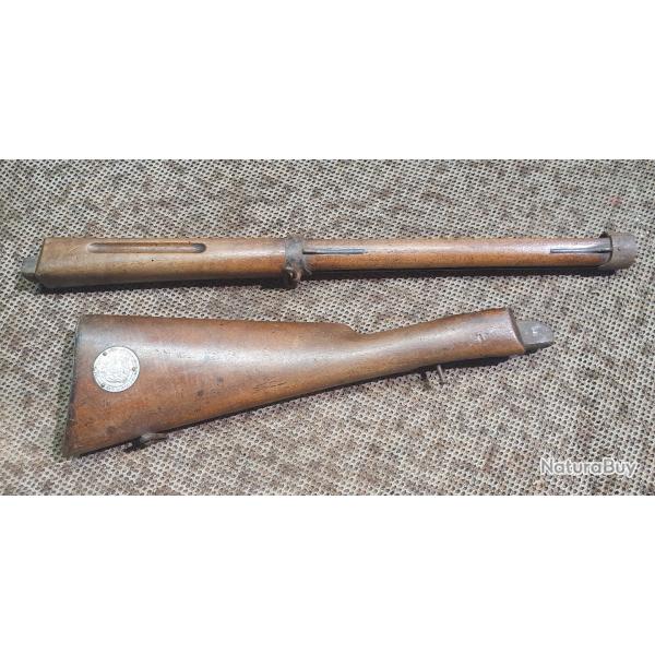 ensemble crosse + fut + garniture de carabine scolaire type LEBEL