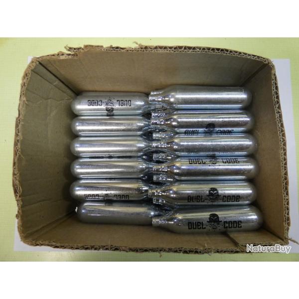 LOT de 30 sparclettes/cartouches de CO2 NEUVES de 12 grammes / marque: : DUEL CODE