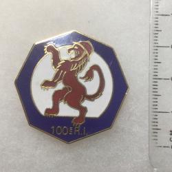 FRANCE INFANTERIE - Insigne 100° R.I. Régiment d?Infanterie AB?émail, texte au dos « GRENADIERS »