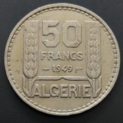 Monnaie Algérie - 1949 - 50 francs Turin (Grade : TB) - Ref N0691