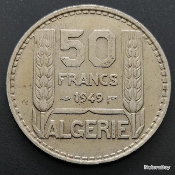 Monnaie Algrie - 1949 - 50 francs Turin (Grade : TB) - Ref N0691