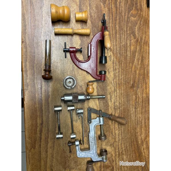 Lot de matriel, de sertissage, calibre 12 pour collection