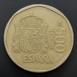 Monnaie Espagne - 1988 - 500 pesetas Juan Carlos I (Grade : TB) - ref N0273