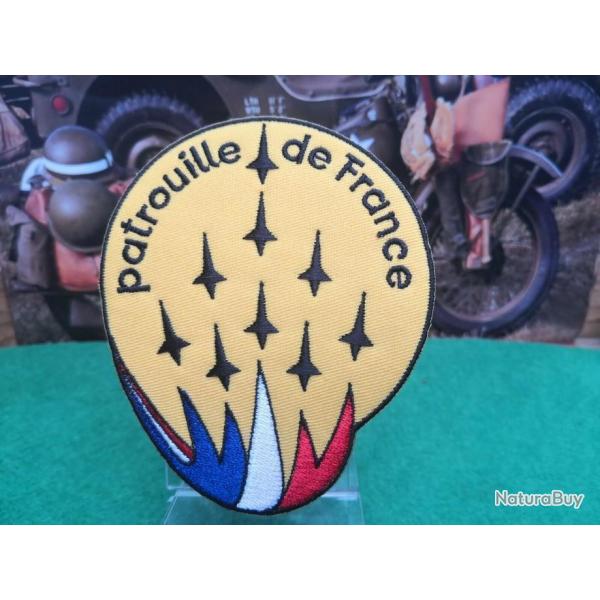 Patch brod  coudre ou  thermocoller Patrouille de France H: 100 mm L: 85 mm