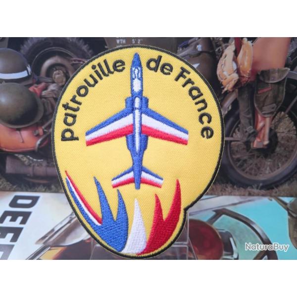 Patch brod  coudre ou  thermocoller Patrouille de France H: 100 mm L: 85 mm - sk1