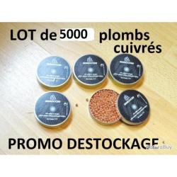 LOT de 5000 plombs 4.5 CUIVRéS BILLES MAROCCHI à 14.99 Euros !!!!!!!- VENDU PAR JEPERCUTE (SI502)
