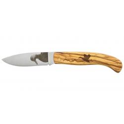 COUTEAU PLIANT JOKER MOTIF CANARD GRAVE MANCHE/LAME